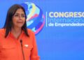 Delcy Rodríguez rechaza estimaciones del FMI sobre contracción del PIB del país