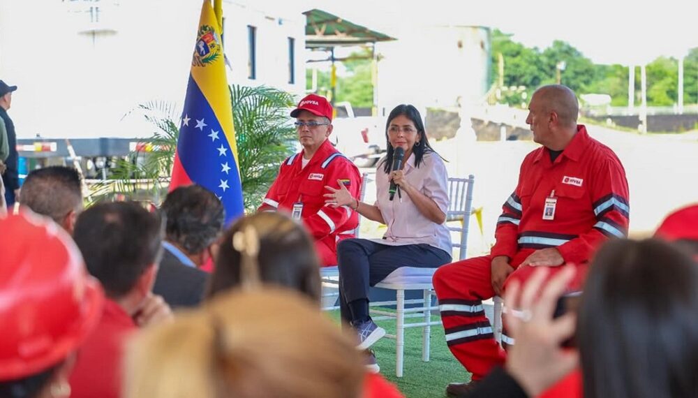 Delcy Rodríguez aseguró que “con o sin licencia» de Chevron «nada nos va a perturbar”