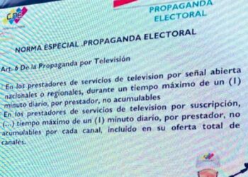 Propaganda electoral en la campaña tendrá un tiempo máximo de un minuto por día en televisión y radio