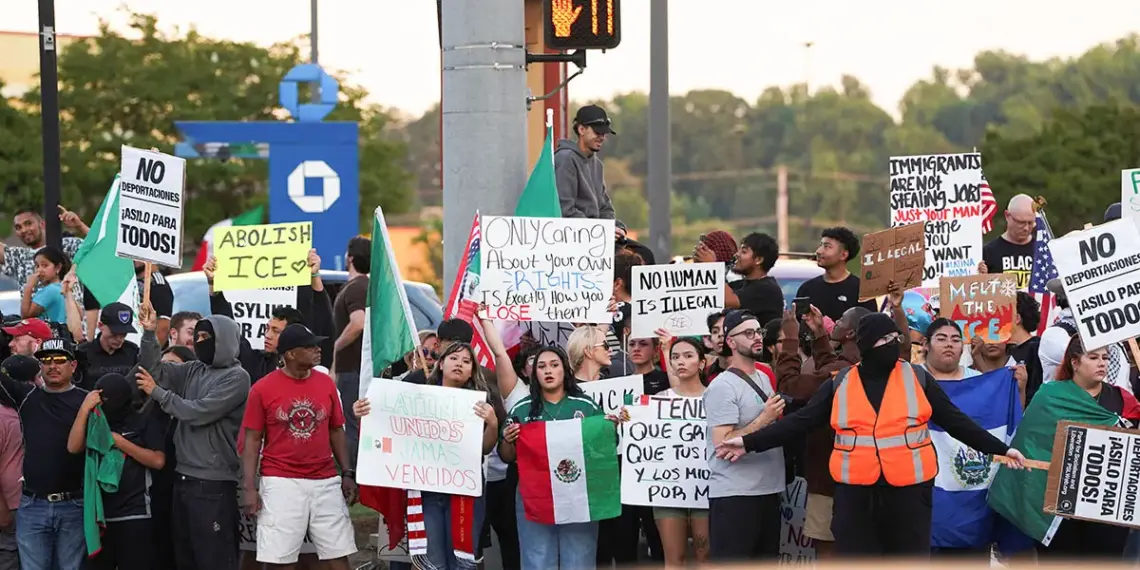 Protestas disminuyen en Los Ángeles tras la manifestación contra Trump