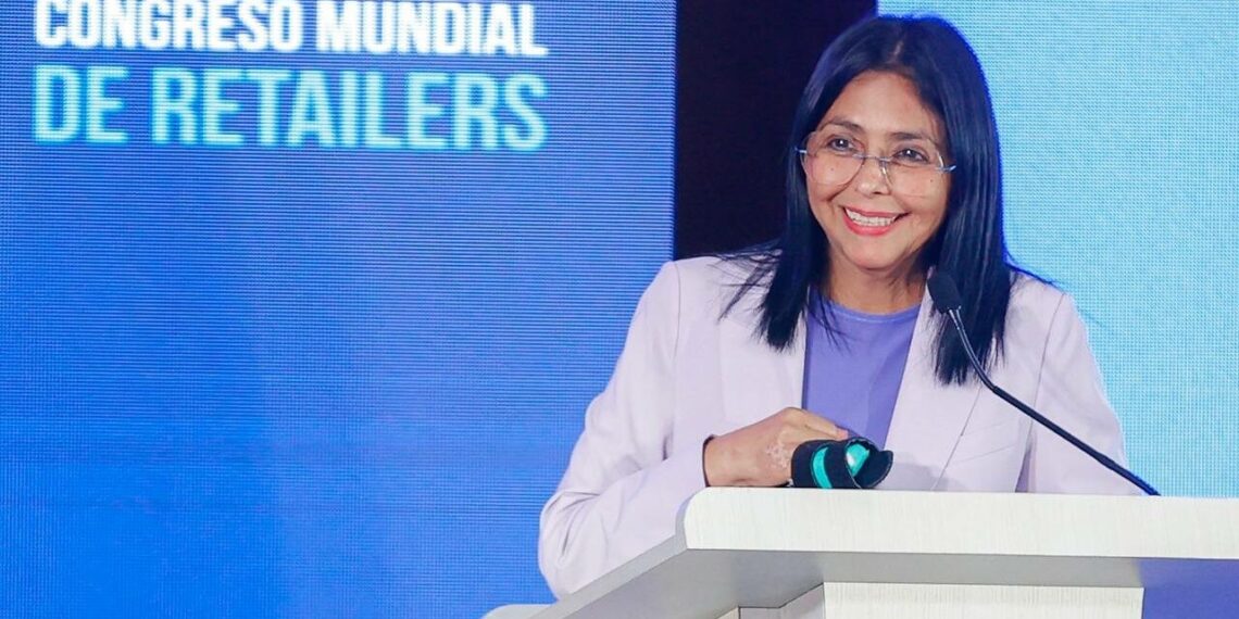 Delcy Rodríguez asegura que hay «producción plena» en pozos operados por empresas extranjeras
