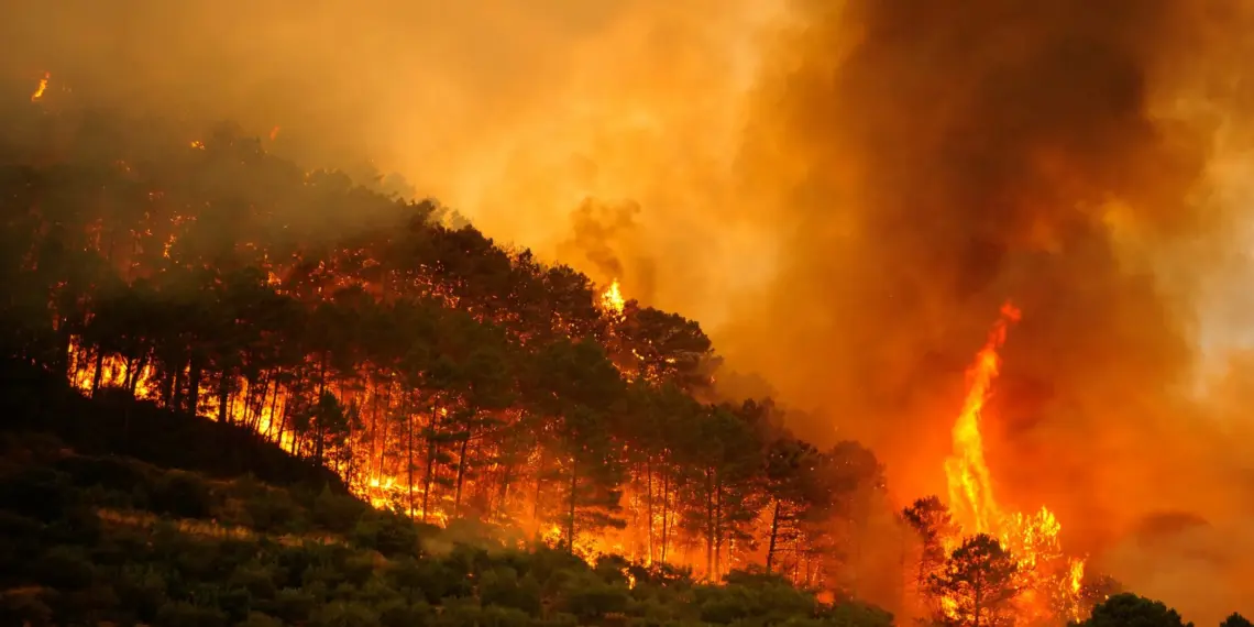 Avanza incendio en España, al menos 18.000 personas se mantienen confinadas