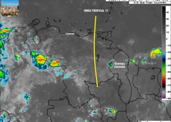 Onda tropical 11 causará lluvias en algunas estas regiones de Venezuela