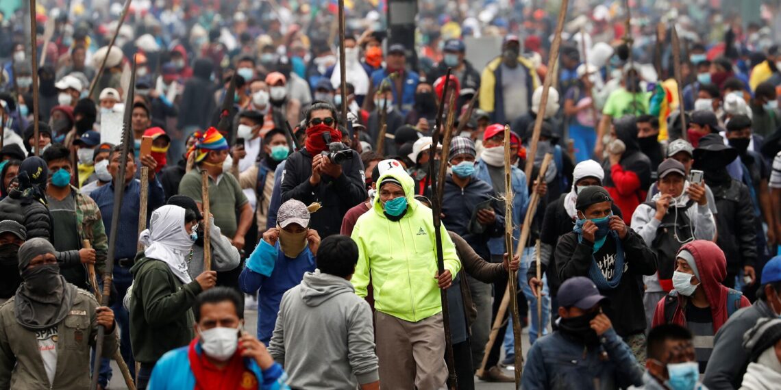 Presuntos integrantes del Tren de Aragua entre los 50 detenidos por protestas en Ecuador