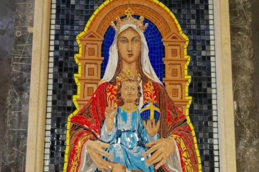 Develaron el mosaico de la Virgen de Coromoto en los jardines del Vaticano