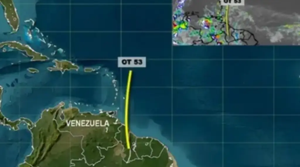 Onda tropical atraviesa Venezuela