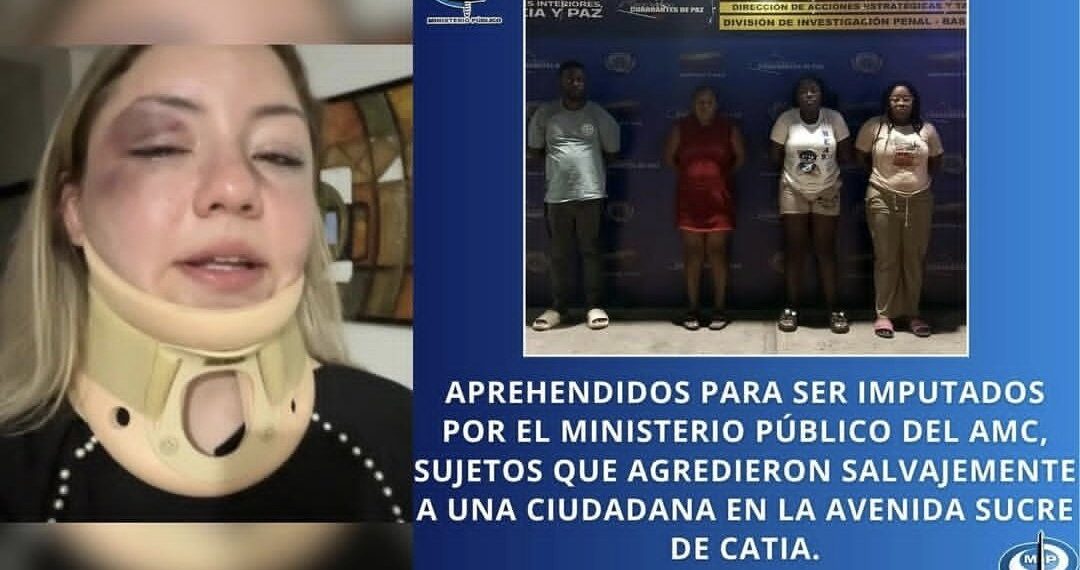 Aprehenden a cuatro buhoneros por brutal agresión a una joven en Catia