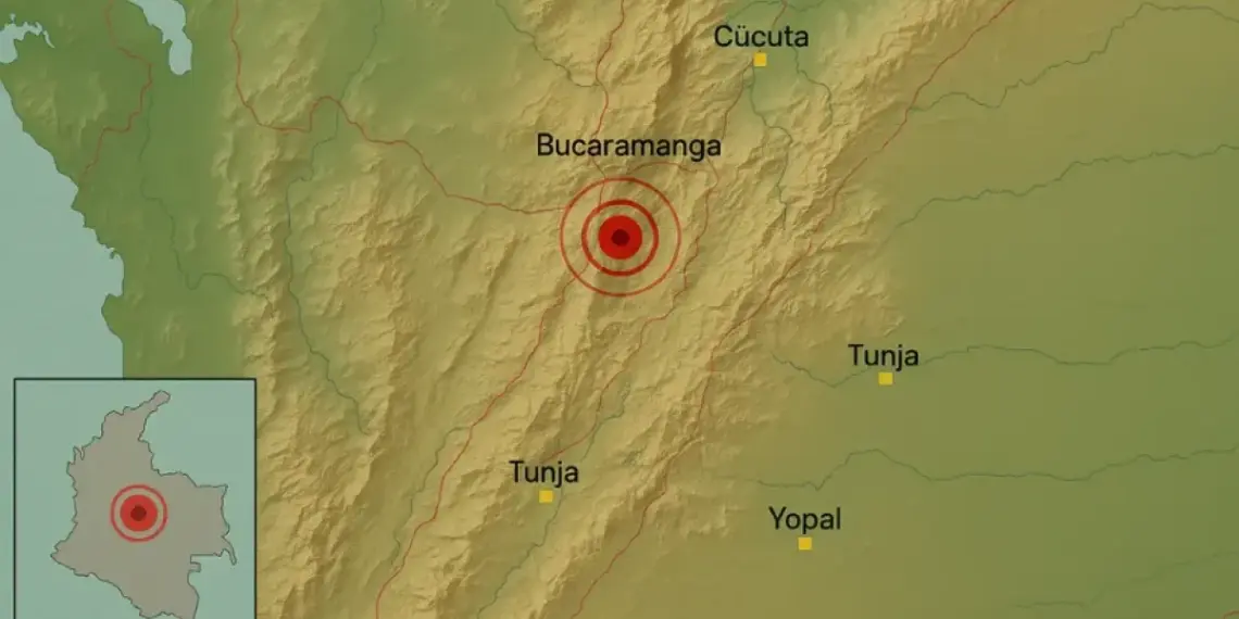 Fuerte temblor en Colombia: un sismo de 5.8 se sintió esta madrugada