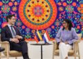 Delcy Rodríguez sostiene encuentro con Rob Jetten, primer ministro de Países Bajos, en Nueva York