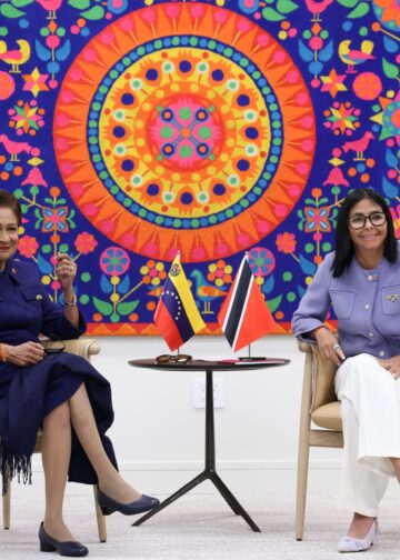Delcy Rodríguez se reúne con la primera ministra de Trinidad y Tobago en Nueva York
