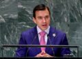 Presidente de Ecuador propone estrategia global ante la ONU para combatir el crimen organizado transnacional