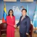 Delcy Rodríguez se reúne con el director de la FAO en Roma