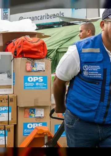 OPS y OMS entregan 27 toneladas de insumos a hospitales del centro del país